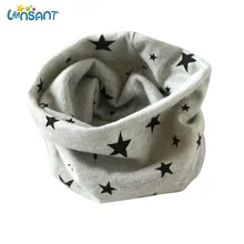 LONSANT г., лидер продаж, осенне-зимний воротник Детский шарф для мальчиков и девочек хлопковые шарфы с круглым вырезом эластичный зимний детский шарф с принтом звезды