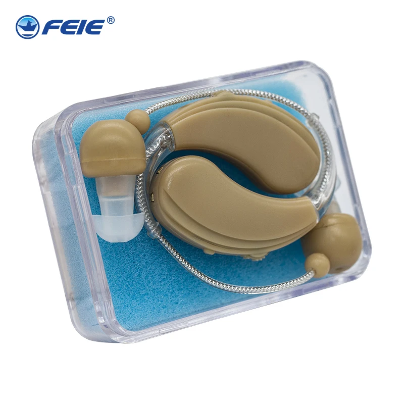

New Rechargeable Ear Hearing Aid S-109S Double Listenig Devices Cheap Aide Auditive behind the ear for deaf elderly
