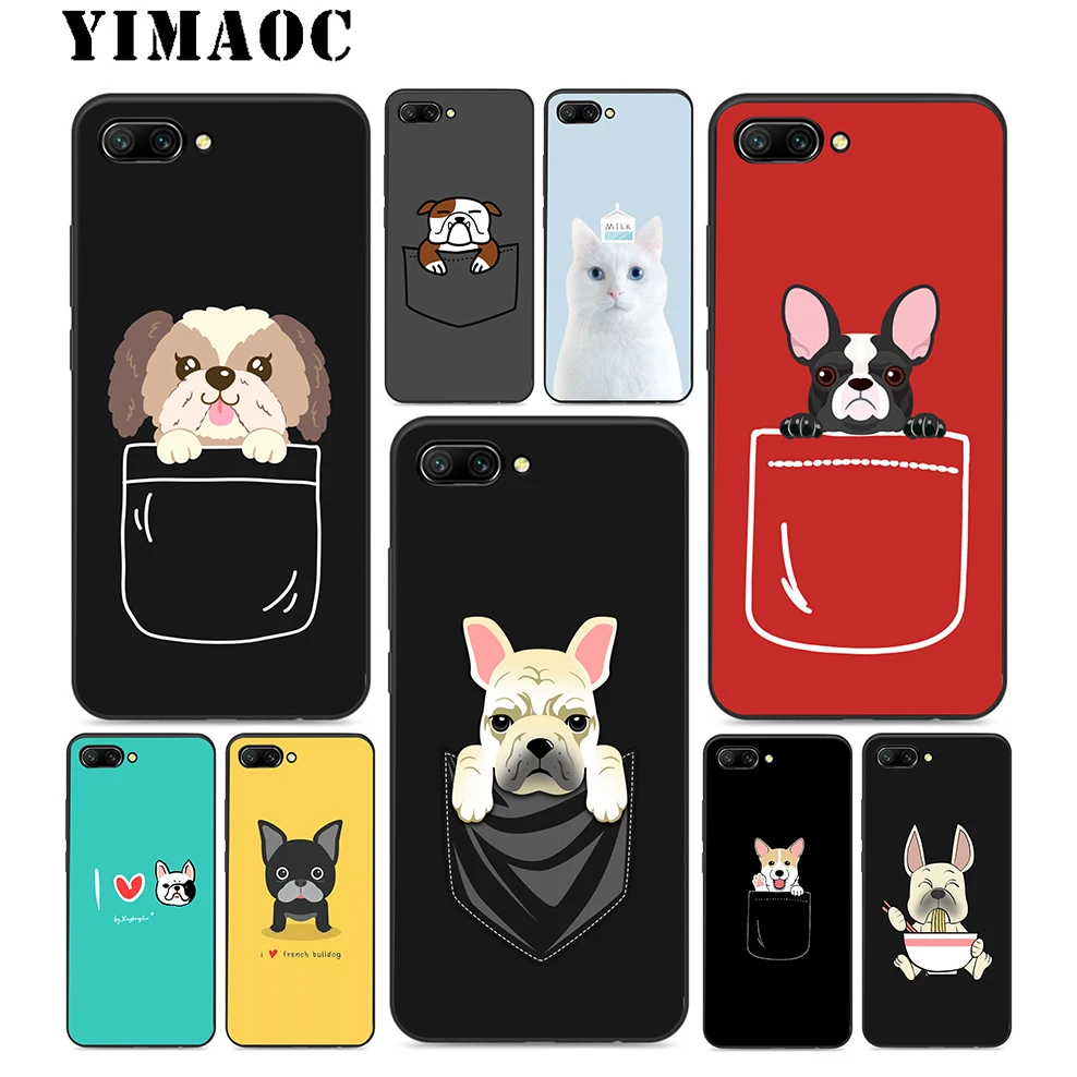 YIMAOC bulldog Карманный Мягкий силиконовый чехол для huawei Honor mate 10 P20 P10 P9 P8 P Smart Y6 6A 7A 7X 7C