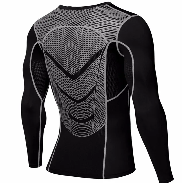 

Hot Sale Men's MMA Compression Shirts breathable fitness Rashguard Fitness Long Sleeves Bodybuilding Clothes MMA Rashguard Suits