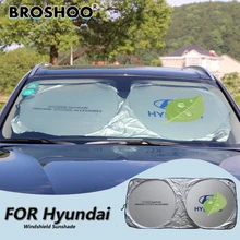 BROSHOO Parasol Parabrisas Delantero Del Coche Para Hyundai IX35 Sonata Solaris 8 I20 Tucson Elantra Acento I10 I30 IX20 IX55 Santa Fe