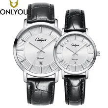 ONLYOUU Lover Watches Women Simple Wristwatch Men Top Fashion Casual Brand Watch Gift Female Waterproof Quartz Clock Wholesale
