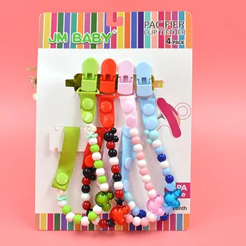 

1PC Baby Pacifier Clip Cute Nipple Chain for Children Plastic Soother Clip for Baby Nipple Chain Pacifier Clips G0080