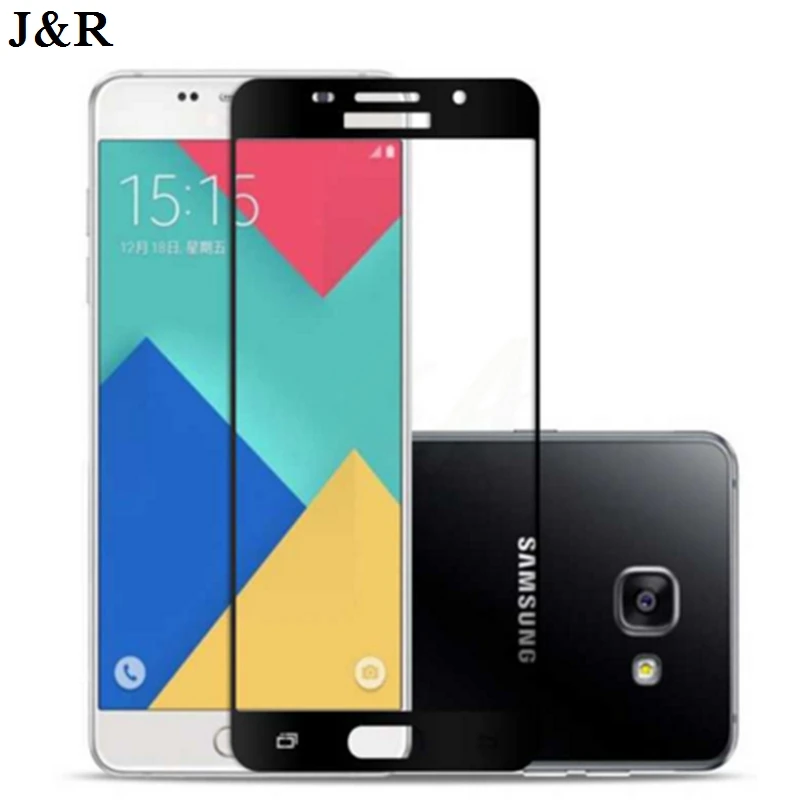 Full Cover Tempered Glass For Samsung Galaxy A3 A5 A7 2017 Screen Protector For Samsung A3 A5 A7 2017 Protective Glass Film