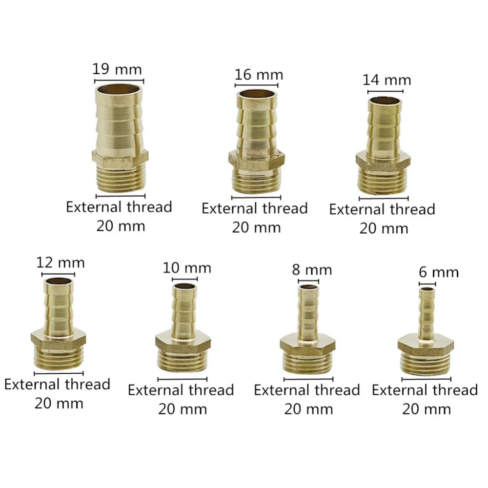 6-19 мм до 1/" Мама/Папа резьба соединитель садовый прямой шланг Столярный аквариум воздушный насос для аквариума шланг адаптер