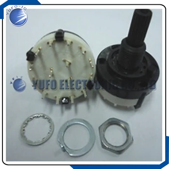 

Free Shipping One Lot 50PCS 3 Pole 4 Position PCB Wiring ROTARY SWITCH 3P4T