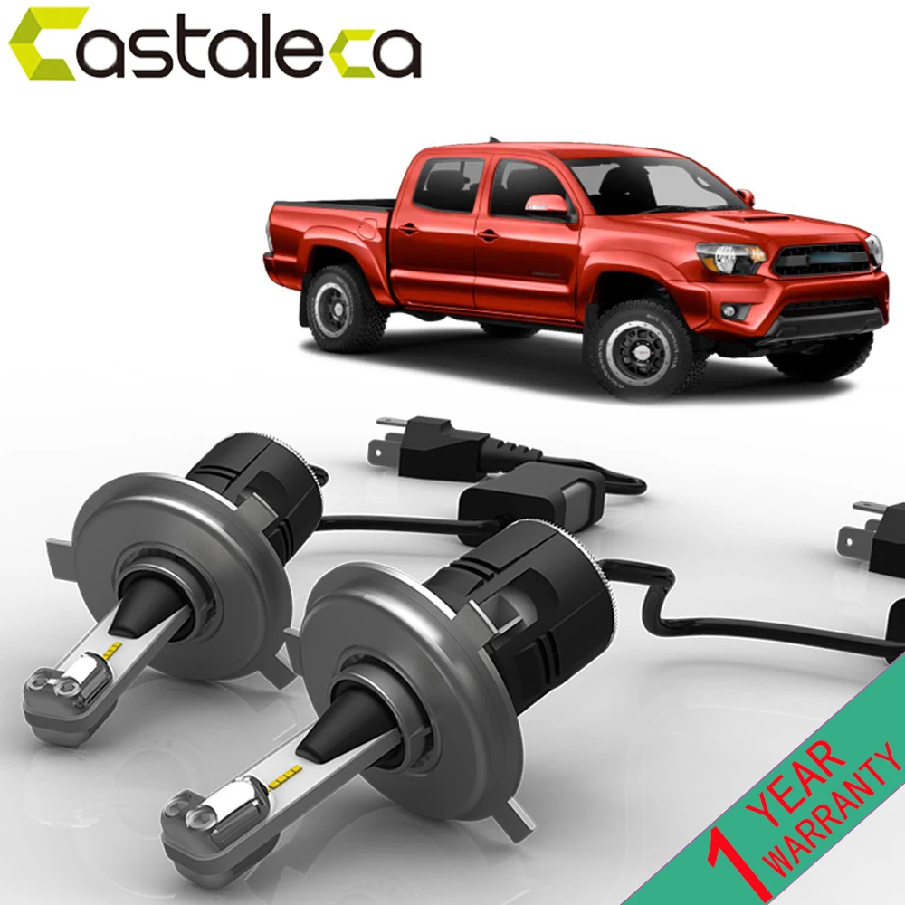 Castaleca h4 светодиодный фары лампы выделенный H 4 светодиодный фары для Toyota Tacoma 2012- Чрезвычайно Яркий светодиоды с чипом CSP Conversion Kit