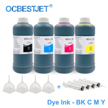 

4x500ml Dye Ink Bottle For Epson L120 L222 L364 L366 S22 SX125 SX425W WF-2510 WF-7510 XP-200 XP-330 CX3700 Printer Ink For Epson