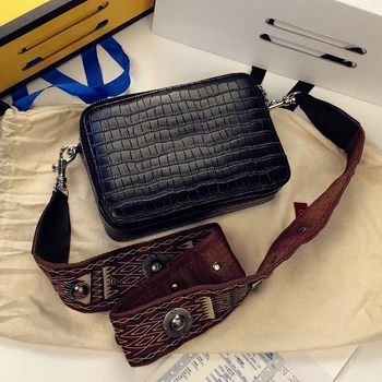 

Saffiano Bolsos Mujer Bolsas Feminina Genuine Leather Crocodile Pattern Pattern Satchels Women Messenger Bags Designer Bags