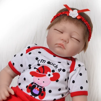 

Bebe Doll Reborn menina 22inch 55cm soft body silicone reborn baby dolls for girls children gift boneca reborn