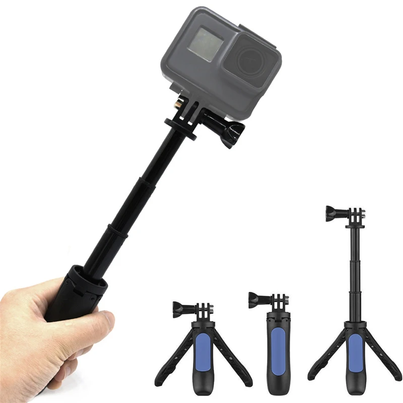 1pc Multi function Selfie Stick Hand Grip Pole Tripod for Hero Sports Camera 4 Color Tripod