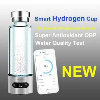 

New Portable 480ml Antioxidant ORP Bluetooth Intelligent Hydrogen Rich Water Ionizer Generator Smart Hydrogen Water Cup