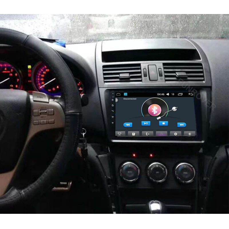 Clearance Funrover 9" 2 din car dvd player multimedia for MAZDA 6 2008-2015 mazda6 android 8.0 gps stereo headunit radio dvr obd2 wifi rds 1