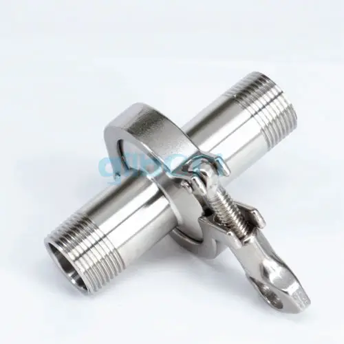 Набор тройных зажимов 1/2 &quotBSPT Male x 1 5&quot SUS304 нержавеющая сталь санитарный фитинг