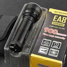 EA8 E900 люмен CREE U2 светодиодный 8xAA фонарик для походов, кемпинга, рыбалки, поиска, спасательных NITECORE фонарик