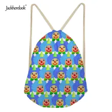 Jackherelook сумка на шнурке для путешествий женская сумка с рисунком клоуна на шнурке сумка для покупок см для спортзала йоги пляжная сумка