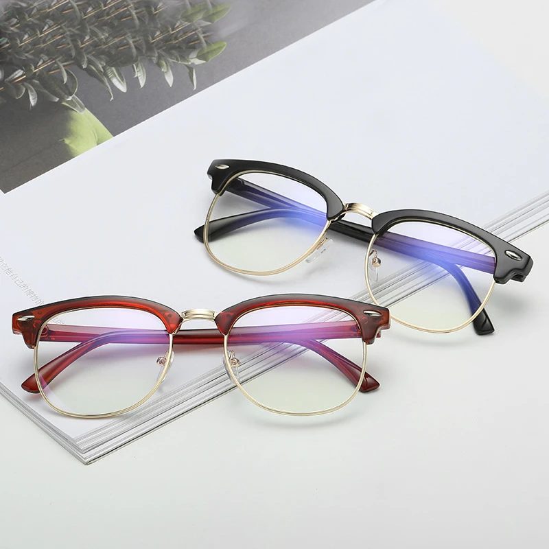 

Computer Glasses Blue Light Blocking Glasses Women Metal Eyeglass Frames Men Working Gaming c UV Protection
