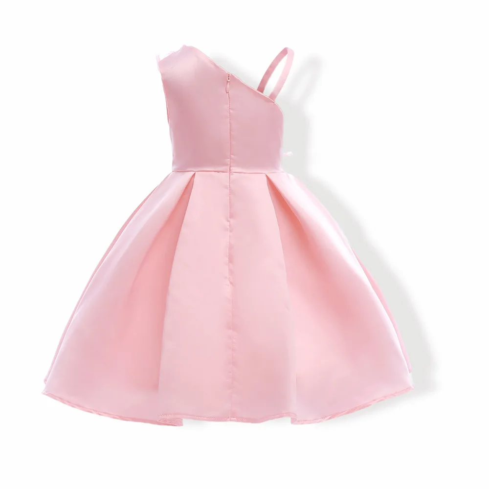 Платье принцессы с вышивкой для маленьких девочек; вечерние платья для маленьких девочек; модная детская Рождественская одежда