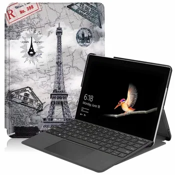 

Ultra Lightweight Coloured Drawing Slim Folding Stand Smart Cover Case For Microsoft Surface Go 10-inch Tablet 2018 Release