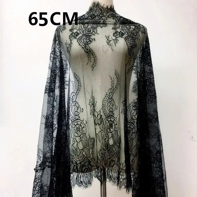 3Meter Eyelash White & Black Lace Trim Mesh Lace Ribbon Decoration Crafts Sewing Lace For Wedding Making Decoration 1