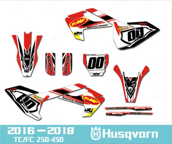 

TC/FC 250 Customized Number Gloss Team GRAPHICS DECAL STICKER for Husqvarna TC250 TC350 TC450 FC250 FC350 FC450 2016 2017 2018