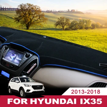 

Car Dashboard Avoid Light Pad Instrument Platform Desk Cover Mats Carpets LHD For Hyundai IX35 2013-2017 2018 Accessories