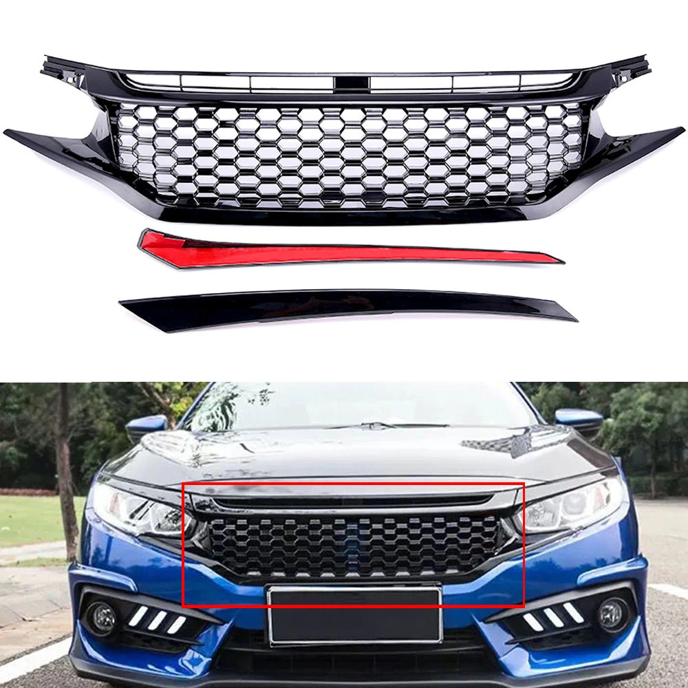 17 New Front Grille For 16 17 Honda Civic Jdm Rs Turbo Black Honeycomb Gt Style Front Grill Front Grill Honda Civicgrille Honda Civic Aliexpress 17 New Front Grille For 16 17 Honda Civic Jdm Rs Turbo Black Honeycomb Gt Style Front Grill Front Grill Honda Civicgrille Honda Civic Aliexpress