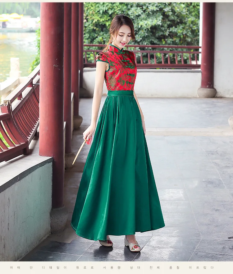 2019 платья подружки невесты красное атласное платье Qipao тонкий короткий Cheongsam женская традиционная китайская одежда маленькое платье