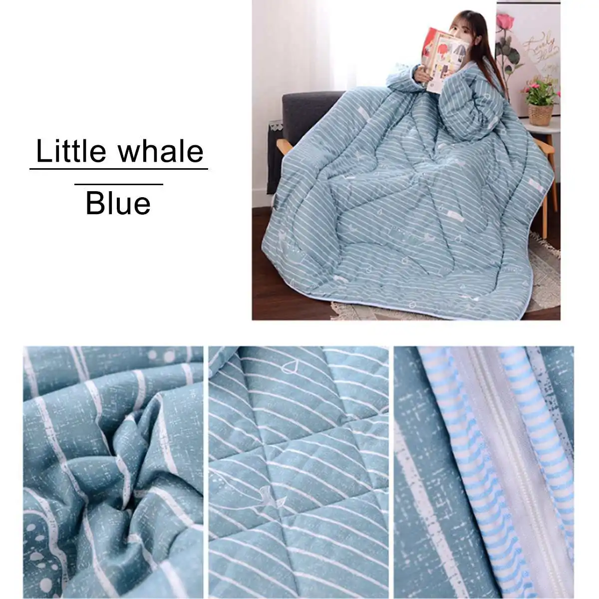 150*200 см зима осень ленивое одеяло с рукавами семейный палантин плащ сон одеяло для спальни мантия накидка одеяло - Цвет: 5