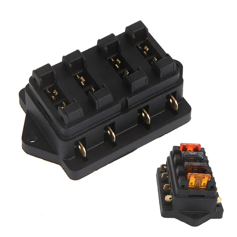 Car Style fuse box Fuse Holder Car Truck Vehicle 4 Way Circuit