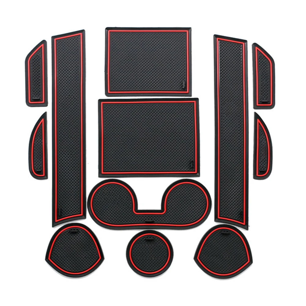 

Car Door Groove Mat For mitsubishi Outlander Sport 2011-2018 Gate Slot Mat Rubber Anti-Slip Mat Water Coasters Non-slip Mats