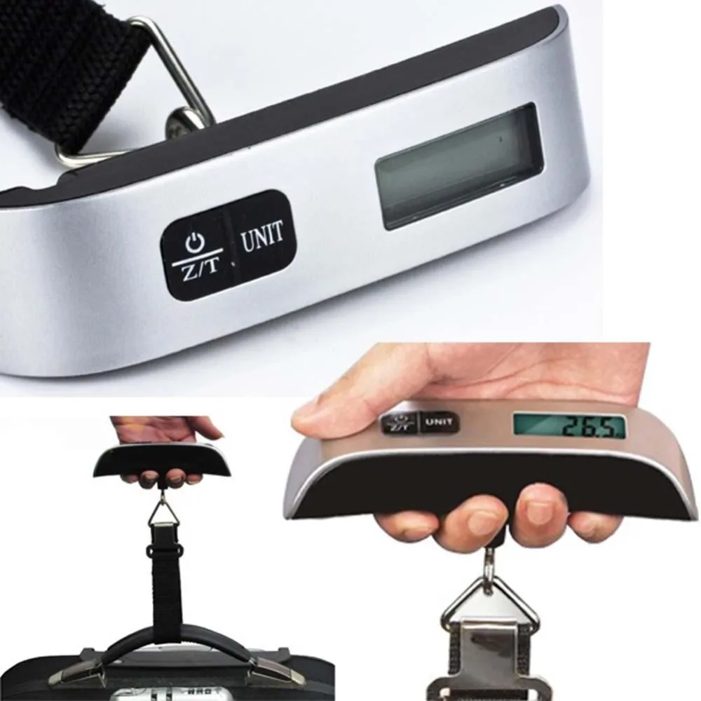 

1PC 50kg/10g Portable LCD Digital Hanging Luggage Suitcase Bag Scale Travel Electronic Weight Top Quality Balance Handheld