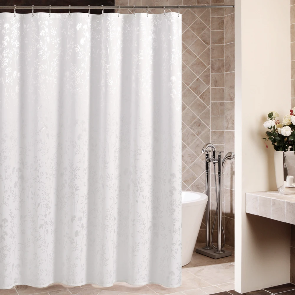 

Htovila 72 * 72'' Printed Polyester Waterproof Mildewproof Shower Curtain Decorative Bathroom Curtain with 12pcs Hooks
