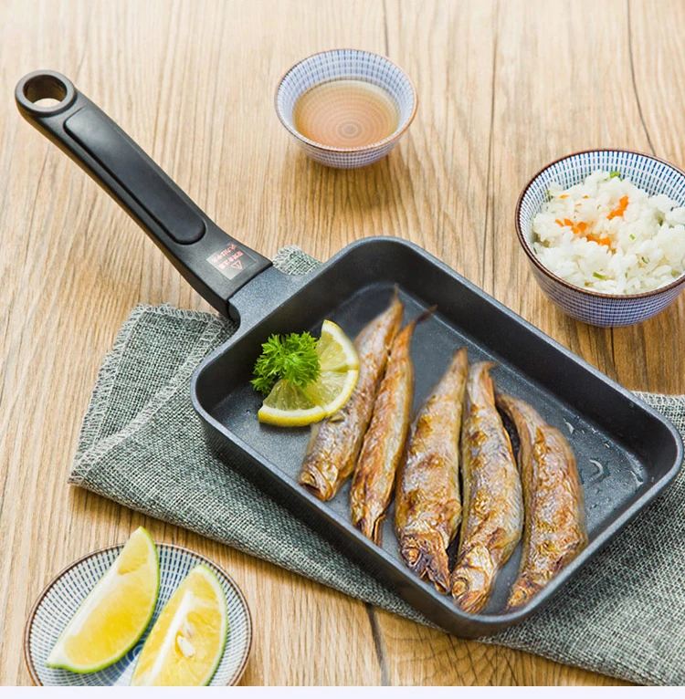 17x12 CM Japanese Tamagoyaki Omelette Pan Non stick General Use for Gas