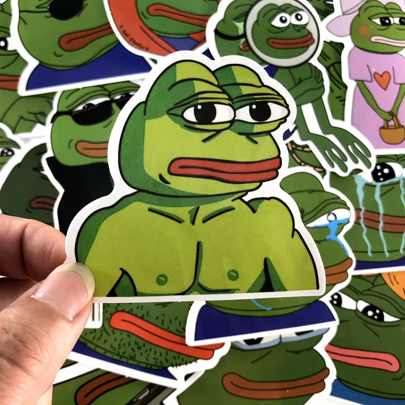 2 вида 17 шт./лот пародия Pepe Sad Лягушка граффити наклейка для ноутбука багаж скейтборд автомобиль мотоцикл сноуборд наклейка игрушка наклейка s