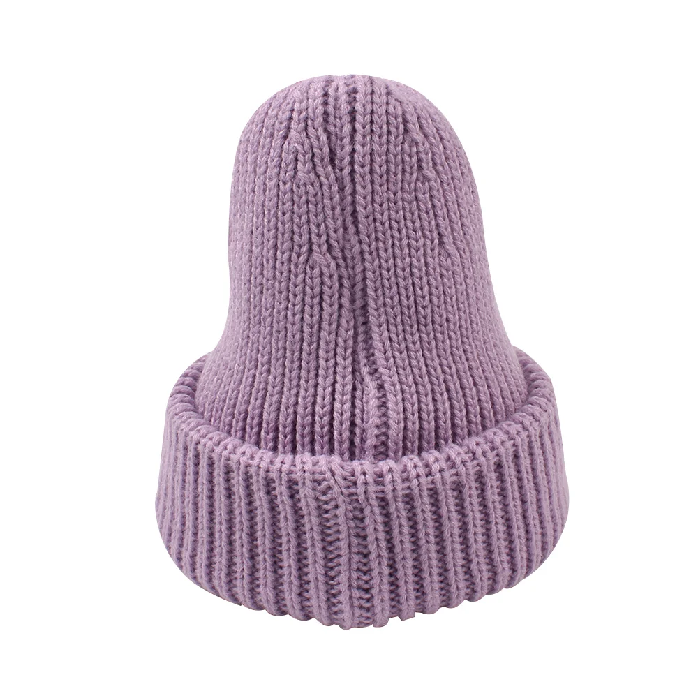 Knitted Warm Baby Beanie Hat Candy Color Fashion Girls Beanie Korean Style Autumn Winter Kids Hat Hip Hop Cap Baby Boys Clothing (17)