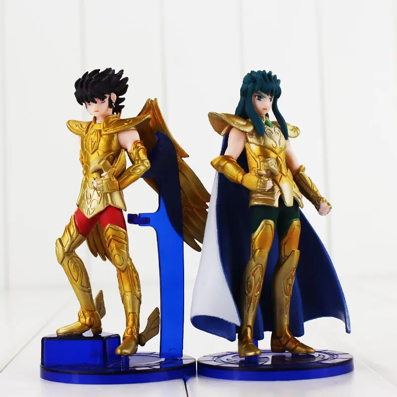 5 шт./партия Seiya Knights of The Zodiac Shiryu Shun Hyoga Jabu Seiya ПВХ фигурки кукол Коллекция Модель игрушки