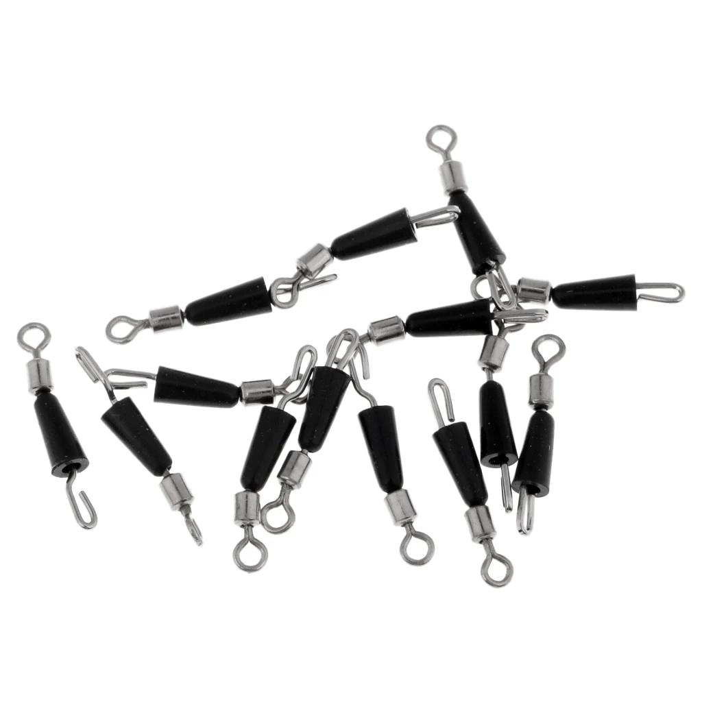 Set of 100pcs Fishing Rolling Swivel Line Connector Fast Link Fishing Pins Swivels de pesca Emerillons de peche