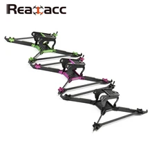 Realacc Real1S растягивающаяся 5 дюймов 4 мм толщина вертикальная рукоятка CNC углеродное волокно FPV Гоночная рама для радиоуправляемого дрона квадрокоптера мультиротора