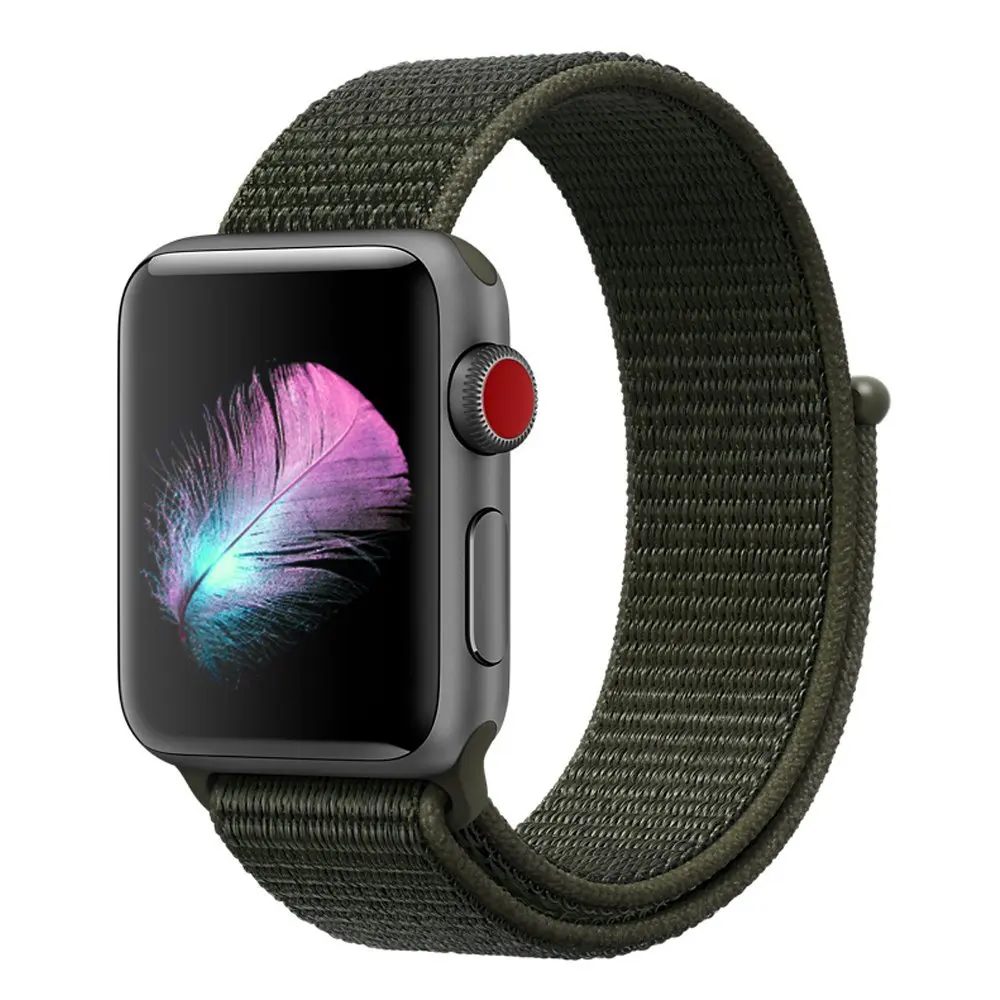 38 мм 42 мм 40 мм 44 мм ремешок для Apple Watch Series 1 2 3 4 5 тканый нейлоновый ремешок для iWatch 5 4 цветной узор магнитная застежка - Цвет ремешка: Cargo Khaki