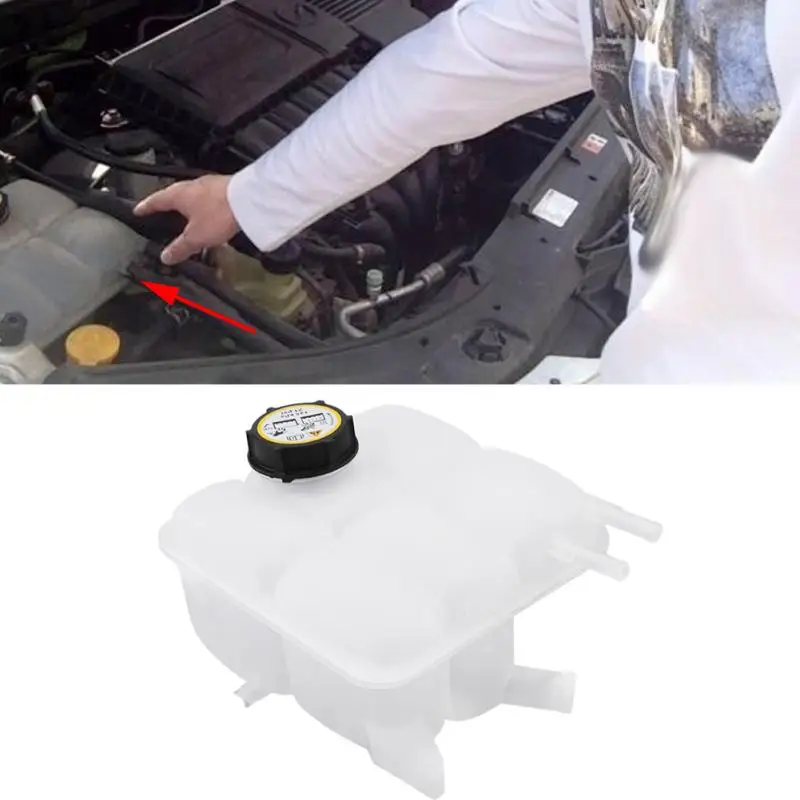 

Auto Coolant Recovery Tank Expansion Bottle Reservoir with Cap for Mazda 3 2004-2012 LF8B-15-350B Overflow Tank Reservoir Kit