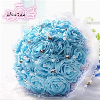 

Bride Bouquet Party Decor bouquet for Wedding decoration Royal Beautiful Roses Artificial Flower D194