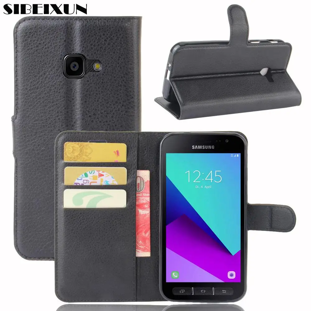 SIBEIXUN Роскошный чехол-книжка из искусственной кожи для samsung Galaxy Xcover 4 G390F кожаный