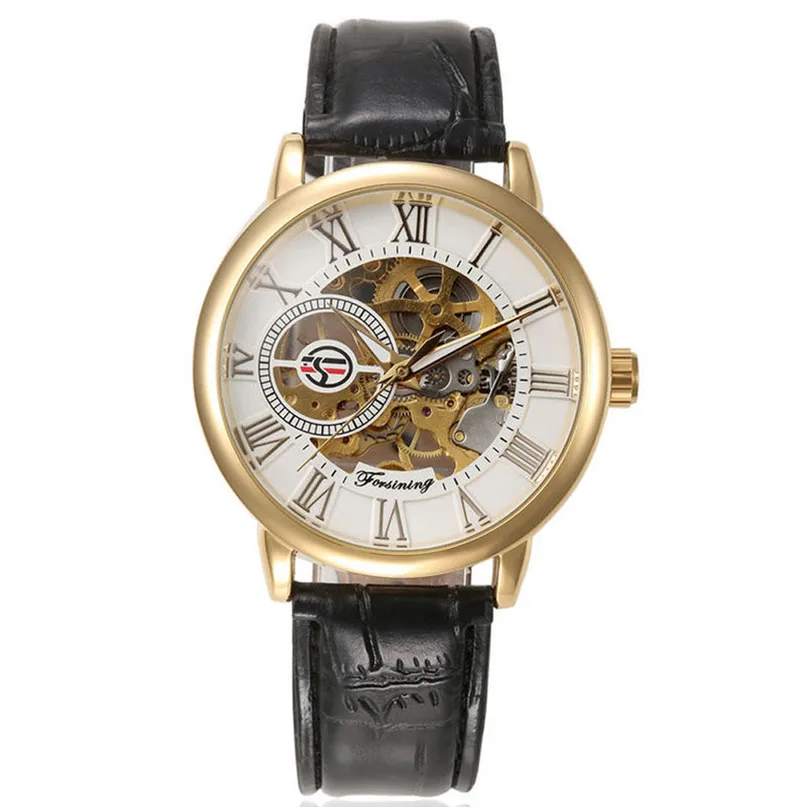 

Luxury Mens Steampunk Skeleton Stainless Steel Automatic Mechanical Wrist Watch Waterproof Unique Hot Selling High Qulity M3