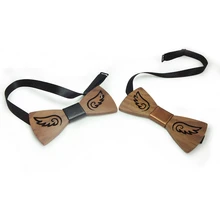 Mantieqingway Горячая Мода Мужской деревянный галстук-бабочка галстуки для мужчин Свадебная вечеринка аксессуары Забавный демон/крылья Ангела из полой древесины галстук-бабочка