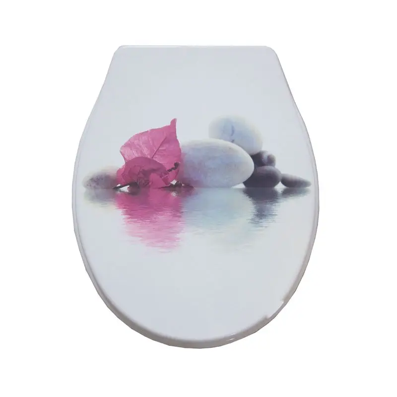 

toilet lid cover standard closing 2020 high quality colorful toilet seat cover set hot selling fashion bathroom pp toilet seat