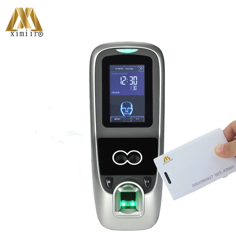 Горячая ZK Iface 7 Multibio700 биометрическая лицевая распознавание Время отпечатков пальцев дверь контроля доступа контроль доступа