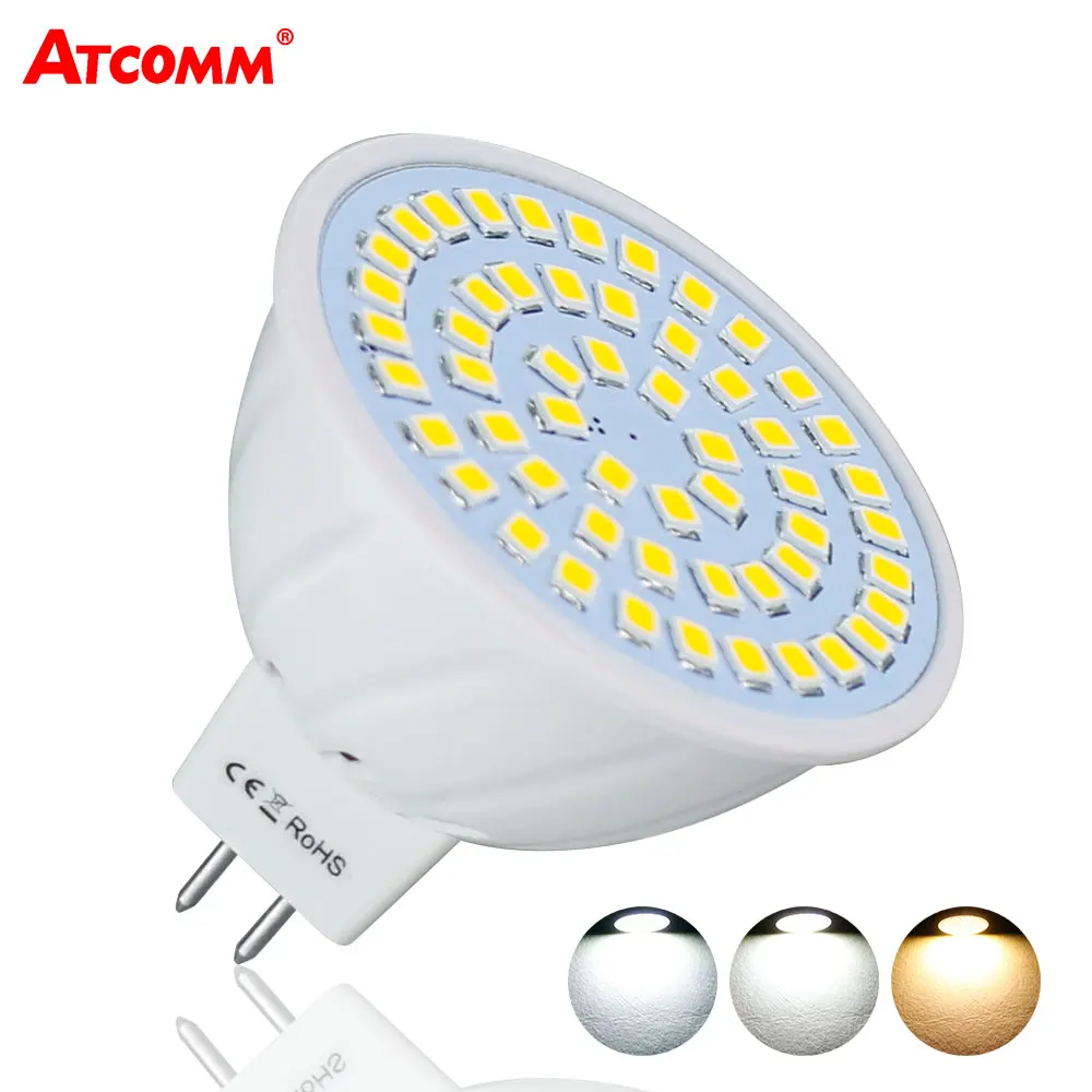 MR16 GU10 LED Diode Lamp 220V 36 54 72 LEDs Spotlight Bulb Ampoule LED