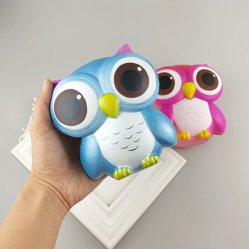 Горячая распродажа! мягкие игрушки для снятия стресса из мультфильма Kawaii Jumbo Сова из полиуретановой пены, замедляющие рост, мягкие игрушки для взрослых
