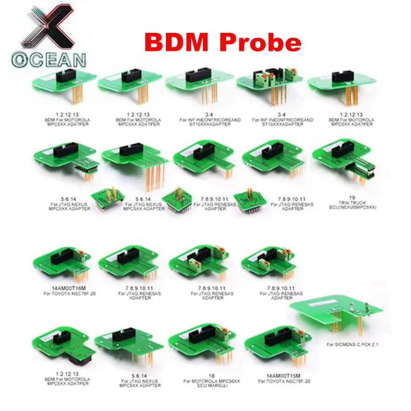 Новейшие BDM Адаптеры 22 шт./компл. KTAG KESS KTM Dimsport BDM Probe адаптеры светодиодный Адаптер BDM рамки для ECU программиста